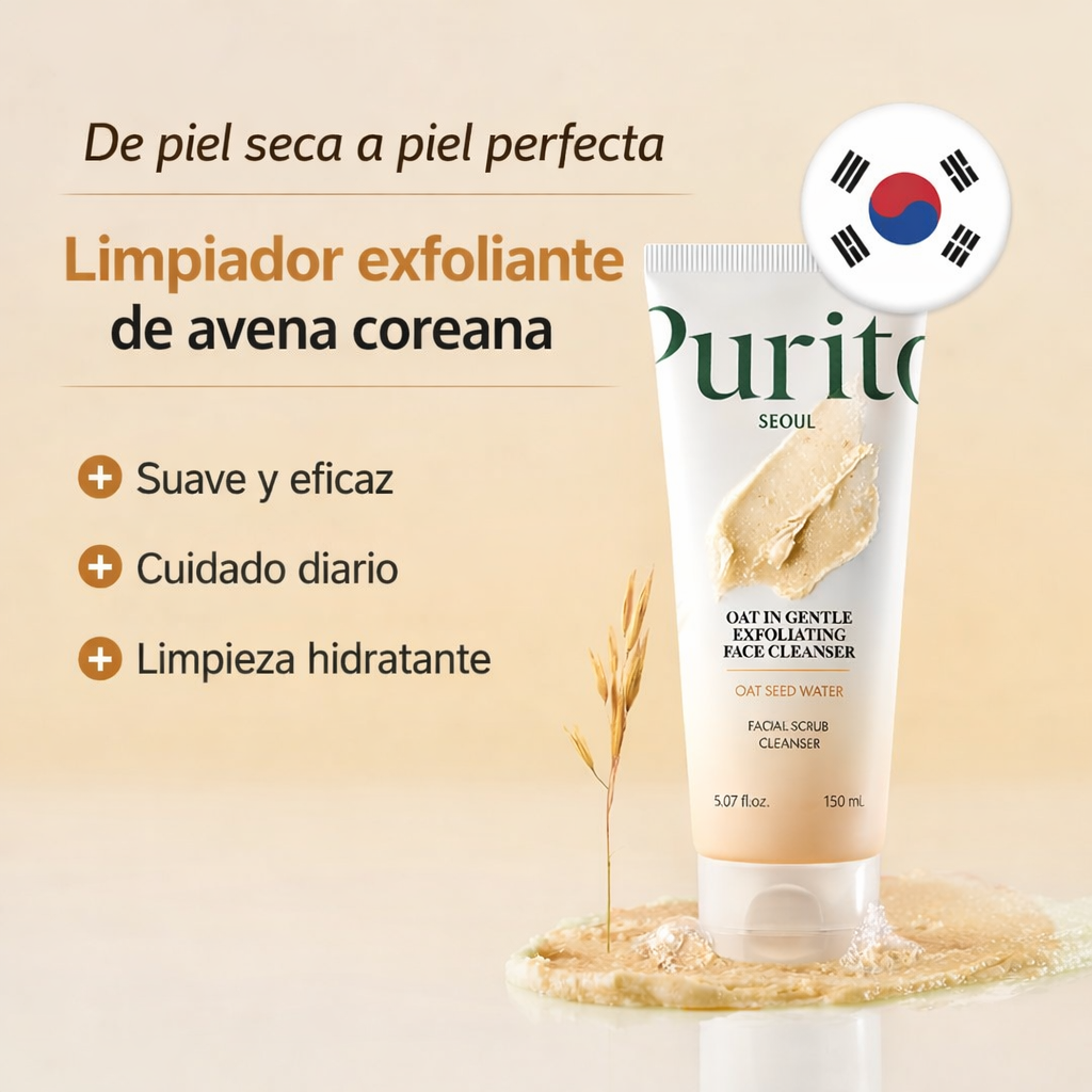 PURITO – Limpiador exfoliante de avena